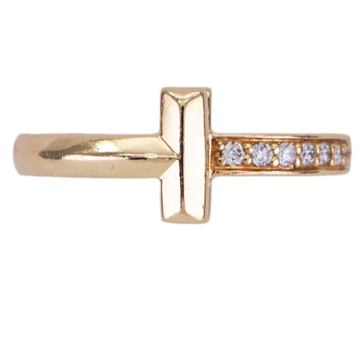 Tiffany & Co. TIFFANY&Co. T One Ring T One Narrow Ring Tiffany & Co. T-ring, yellow gold ring