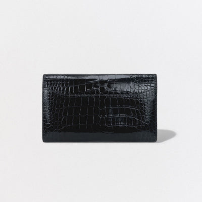 HERMES 爱马仕 Constance long verso Constance long 钱包 长款钱包 长款钱包 鳄鱼皮 Bluebaltique 海军蓝 海军蓝 金色五金配件 异域风情