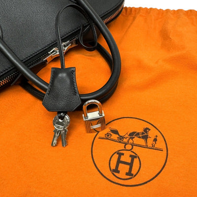 HERMES HERMES Bolide 1923 31 Bolide 1923 Bag, Tote Bag, Swift, Noir, Black, Silver Fittings, Vo Swift