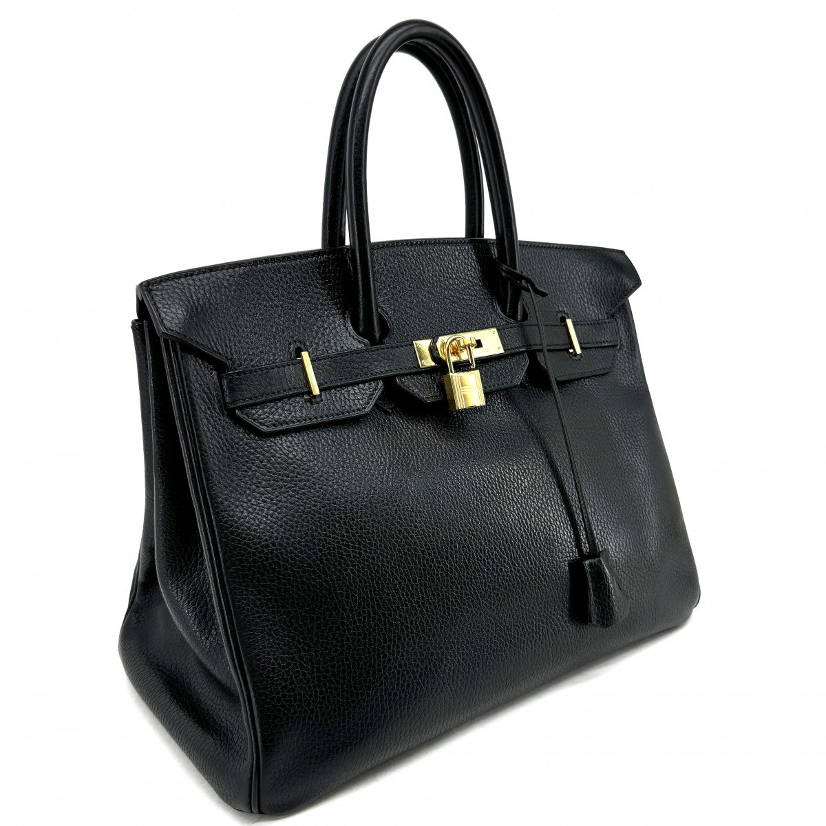 HERMES HERMES Birkin 35 Birkin 35 Bag, tote bag, Ardennes, noir, black, gold fittings