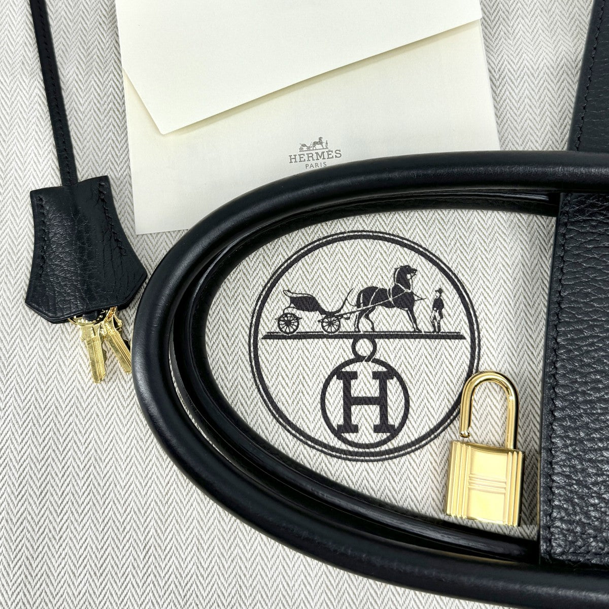 HERMES 헤르메스 Birkin 35 Birkin 35 가방, 토트 백, Ardennes, Noir, Black, Gold Fittings