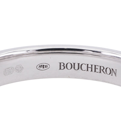 BOUCHERON Boucheron牛黑环半牛黑 Quatre ring QUATRE黑色版戒指750WG银色黑色Quatre黑色