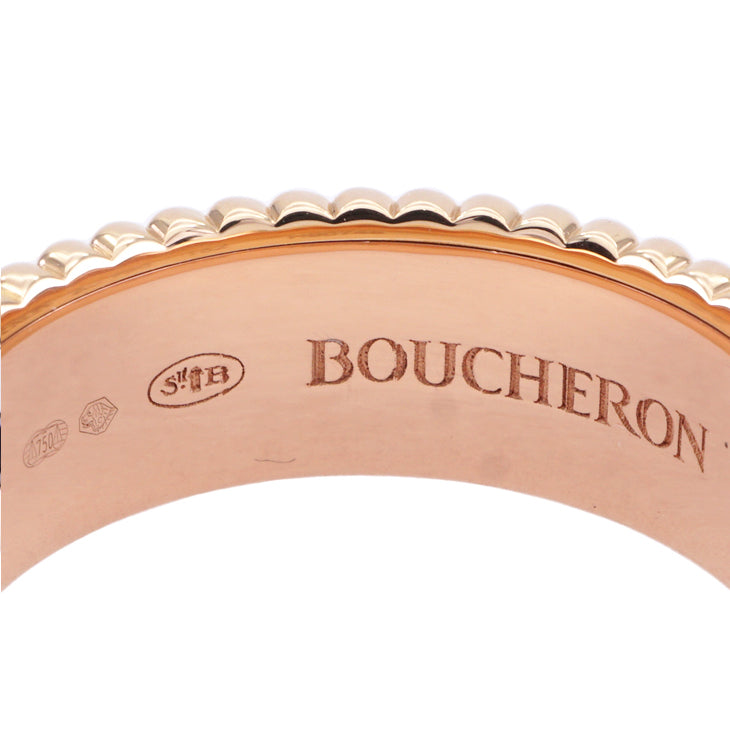 ブシュロン BOUCHERON キャトル クラシック リング スモール キャトルリング ブラウン quatre classique リング 指輪 750 イエローゴールド ホワイトゴールド ピンクゴールド ブラウンPVD