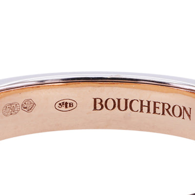 ブシュロン BOUCHERON キャトル クラシック ダイヤモンド リング ハーフ キャトルリング キャトルダイヤ リング 指輪 750PG ホワイトゴールド　イエローゴールド　ピンクゴールド　ブラウン ホワイトゴールド イエローゴールド ピンクゴールド ブラウンPVD