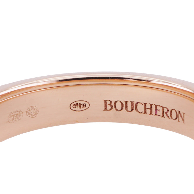 ブシュロン BOUCHERON キャトル クラシック リング ハーフ キャトルリング ピンクゴールド ブラウンPVD quatre classique リング 指輪 750PG ピンクゴールド　ブラック キャトル　クラシック