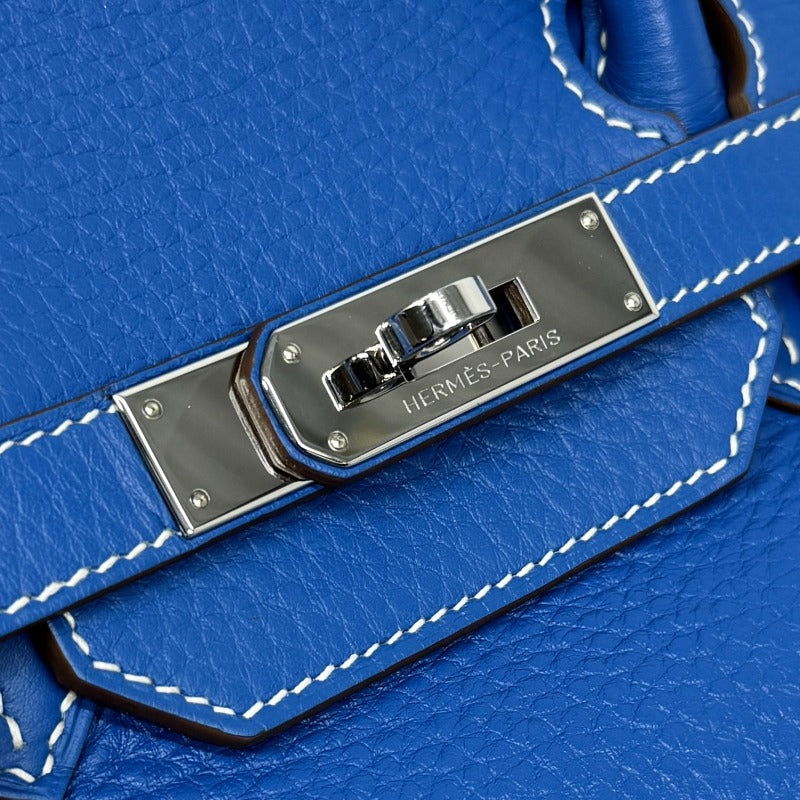 HERMES 헤르메스 Birkin 35 Birkin 35 토트 백 토리 온 클레멘스 블루 실버 하드웨어 Bicolor