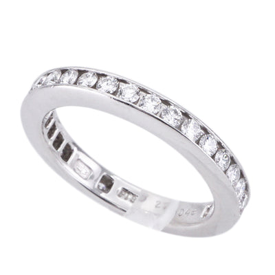 HARRY WINSTON HARRY WINSTON Round Cut Channel Set Ring Full Eternity Ring Classic Diamond Band Ring Ring Pt950 Silver Diamond Ring Platinum Wedding Band