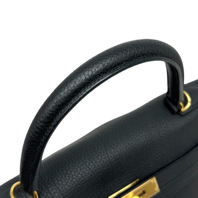 HERMES HERMES Kelly 35 Kelly 35 Bag, Tote Bag, Shoulder Bag, Togo, Noir, Black, Gold Fittings