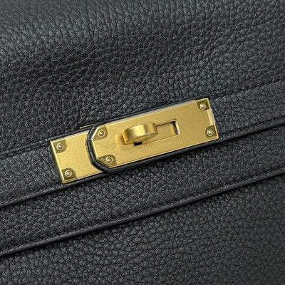 HERMES HERMES Kelly 35 Kelly 35 Bag, Tote Bag, Shoulder Bag, Togo, Noir, Black, Gold Fittings