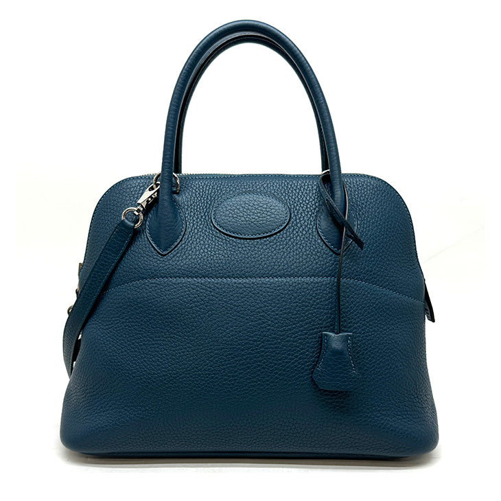 HERMES HERMES Bolide 31 Bolide 31 Bag, Tote bag, Shoulder bag, Toryon Clemence, Corver, Blue, Silver hardware