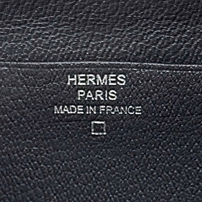 エルメス HERMES ベアンスフレ ベアン スフレ 財布 長財布 ロングウォレット アリゲーター クロコダイル グレーパリ グレー シルバー金具 エキゾチック