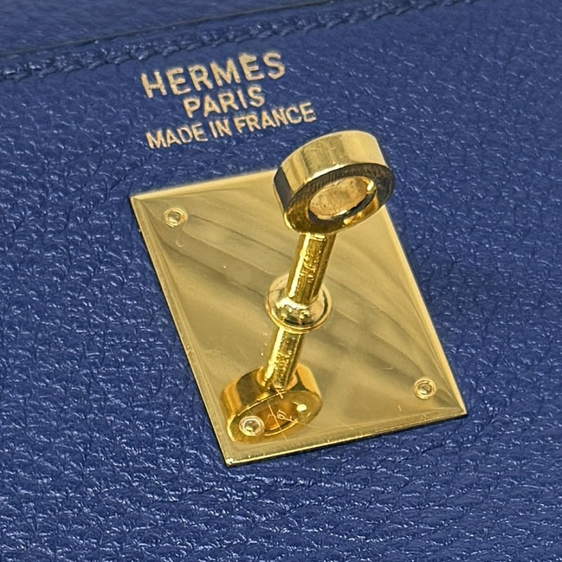 エルメス HERMES ケリー35 ケリー 35 バッグ トートバッグ ショルダーバッグ トゴ ブルー 青 ゴールド金具
