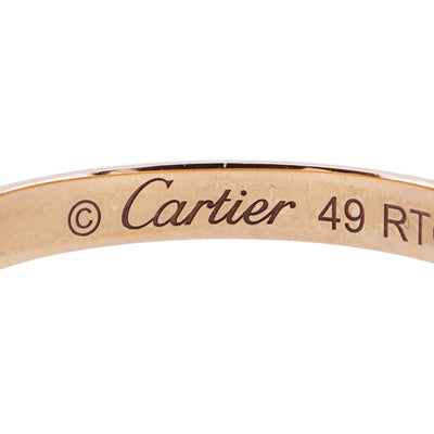 CARTIER Cartier 1895 Wedding Ring 1895 Wedding Ring 1895 WeDDING BAND Ring 750PG Pink Gold Wedding Ring Marriage Ring Pair Ring Pink Gold