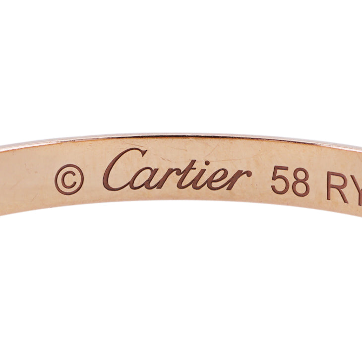 CARTIER Cartier 1895 Wedding Ring 1895 Wedding Ring 1895 WeDDING BAND Ring 750PG Pink Gold Wedding Ring Marriage Ring Pair Ring Pink Gold