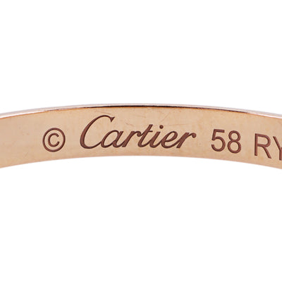 CARTIER Cartier 1895 Wedding Ring 1895 Wedding Ring 1895 WeDDING BAND Ring 750PG Pink Gold Wedding Ring Marriage Ring Pair Ring Pink Gold