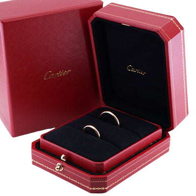 CARTIER Cartier 1895 Wedding Ring 1895 Wedding Ring 1895 WeDDING BAND Ring 750PG Pink Gold Wedding Ring Marriage Ring Pair Ring Pink Gold