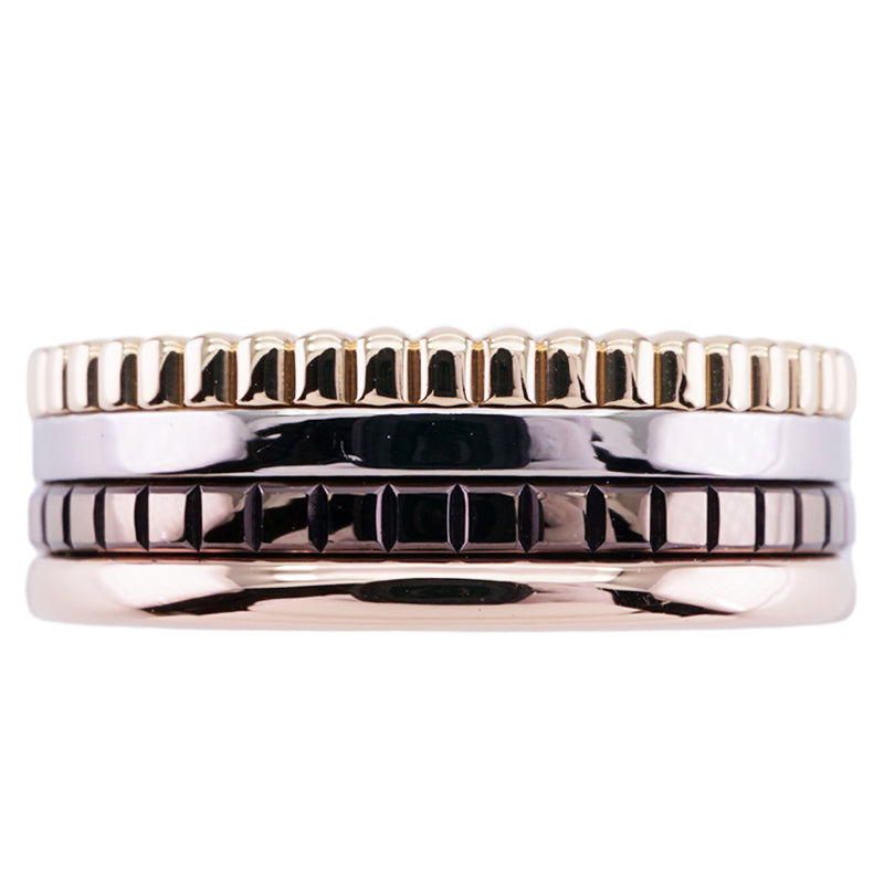 BOUCHERON Boucheron Quatre Classic Ring Small Quatre ring 棕色Quatre Classic Ring Ring 750金黄色白色金色粉红色金色棕色PVD