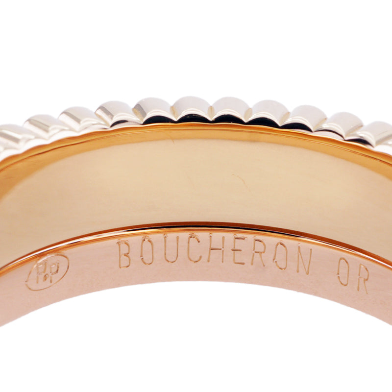 BOUCHERON Boucheron Quatre Classic Ring Small Quatre ring 棕色Quatre Classic Ring Ring 750金黄色白色金色粉红色金色棕色PVD