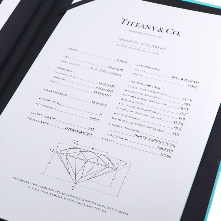 ティファニー TIFFANY&Co. エンゲージメント リング プラチナ　ゴールド ソリテール ティファニー セッティング リング 指輪 Pt950/750YG イエローゴールド ダイヤリング 婚約指輪