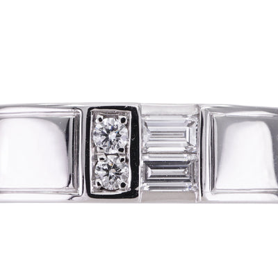 HARRY WINSTON HARRY WINSTON Traffic Accent Bunling (Large) Traffic Accent Band Ring Traffic by Harry Winston Ring Pt950 Silver Wedding Ring Marriage Ring Platinum