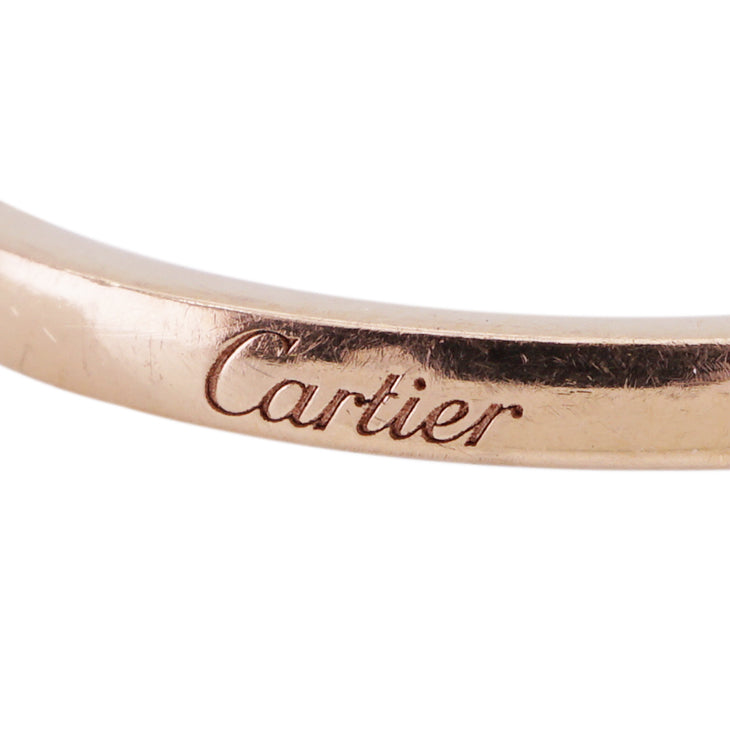 カルティエ Cartier バレリーナ カーブ ウェディング リング バレリーナカーブウェディングリング BALLERINE WEDDING BAND リング 指輪 750PG ピンク 結婚指輪　マリッジリング