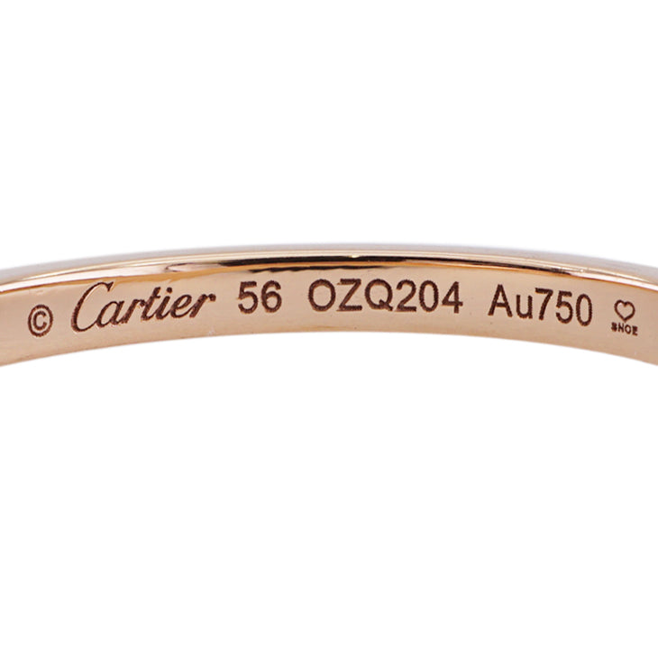 カルティエ Cartier バレリーナ カーブ ウェディング リング バレリーナカーブウェディングリング BALLERINE WEDDING BAND リング 指輪 750PG ピンク 結婚指輪　マリッジリング