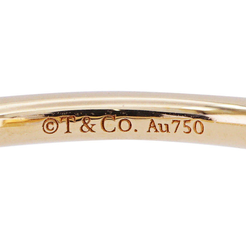 Tiffany & Co. TIFFANY&Co. Diamond Wire Ring T Wire 18K Gold Ring 750YG Gold Diamond Ring T Wire Ring Yellow Gold