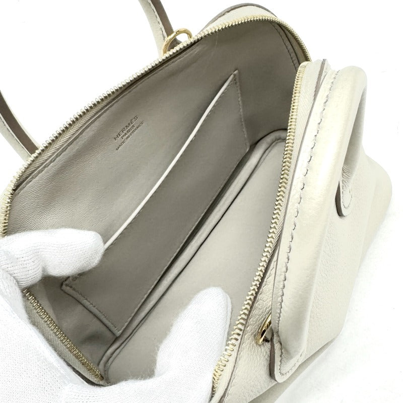 HERMES HERMES Bolide 1923 Bolide 1923 mini Bag Shoulder Bag Ever Color Betton Light Gray Gold Hardware Ever Color