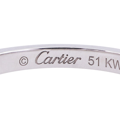 カルティエ Cartier バレリーナ ウェディング リング BALLERINE WEDDING BAND リング 指輪 Pt950 シルバー 結婚指輪 マリッジリング プラチナ