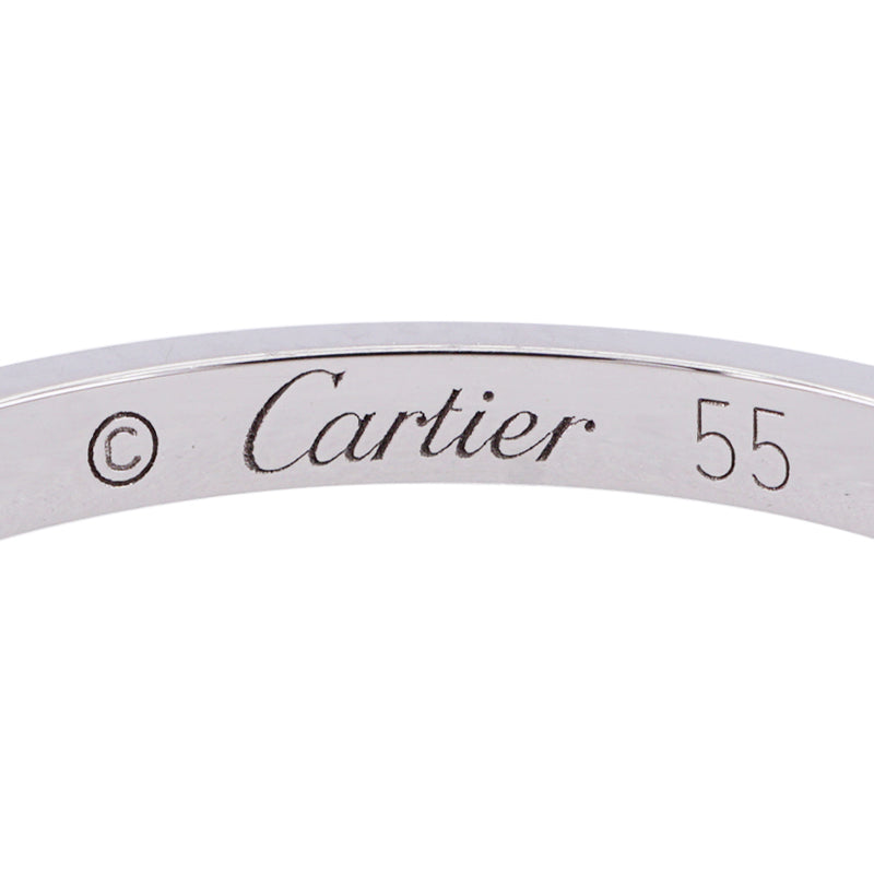 カルティエ Cartier バレリーナ ウェディング リング BALLERINE WEDDING BAND リング 指輪 Pt950 シルバー 結婚指輪 マリッジリング プラチナ