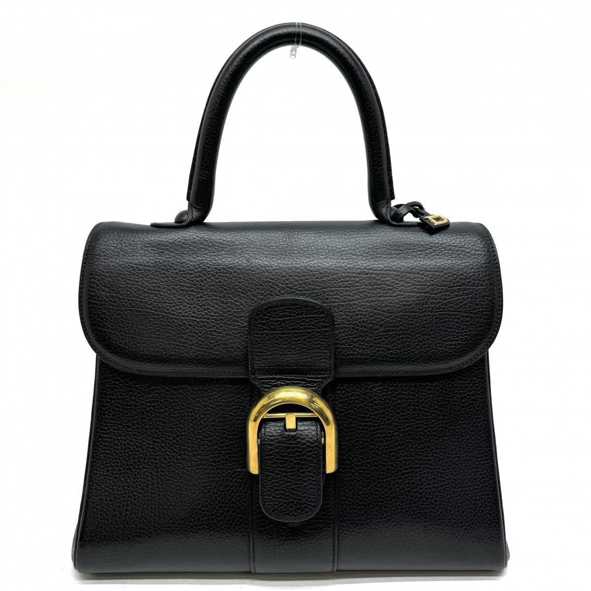 DELVAUX Delvaux Brillon PM Brillon PM 包，手提袋，皮革，黑色，金色配件