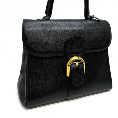 DELVAUX 델 바우 Brillon PM Brillon PM 가방, 토트 백, 가죽, 검은 색, 금 피팅