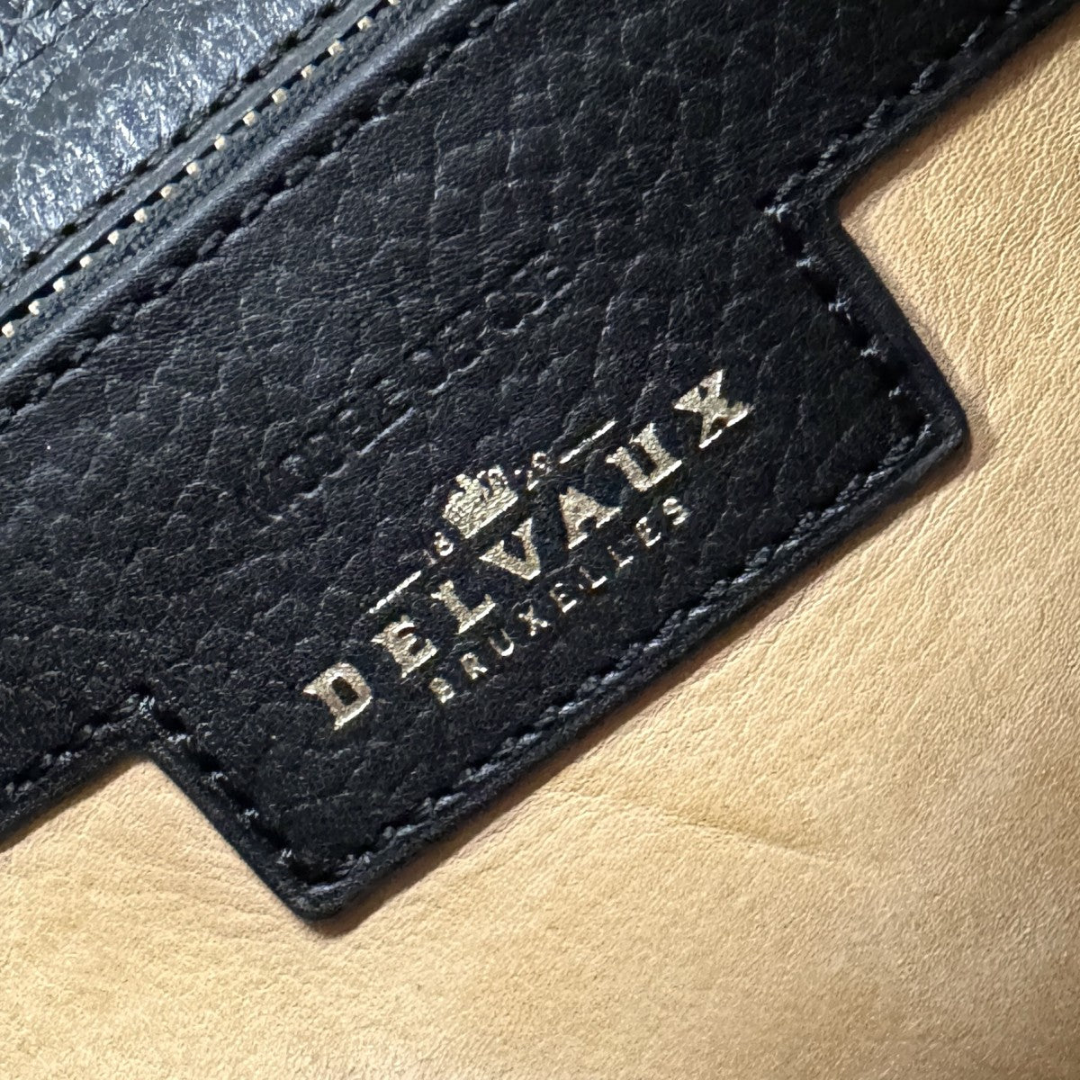 DELVAUX Delvaux Brillon PM Brillon PM 包，手提袋，皮革，黑色，金色配件