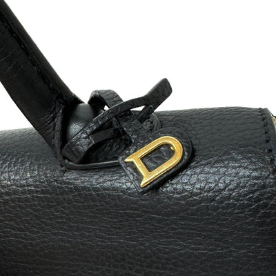 DELVAUX DELVAUX Brillon PM Brillon PM Bag, Tote Bag, Leather, Black, Gold Fittings