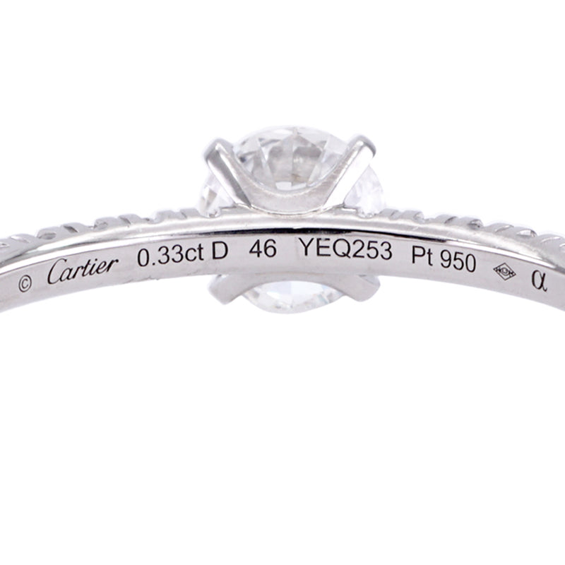 カルティエ Cartier エタンセル ドゥ カルティエ ソリテール リング エタンセルドゥカルティエソリテールリング ETINCELLE DE CARTIER RING リング 指輪 Pt950 ダイヤリング 婚約指輪 エンゲージリング プラチナ