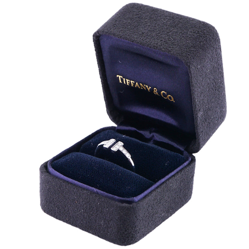 Tiffany & Co. Tiffany＆Co。 Tiffany & Co. T环750WG白色T线钻石白金