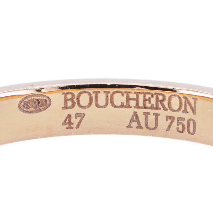 ブシュロン BOUCHERON キャトル クル ド パリ リング ミディアム キャトルリング　quatre clou de paris quatre clou de paris リング 指輪 750PG ピンクゴールド 結婚指輪 マリッジリング プラチナ