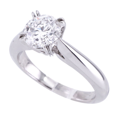 HARRY WINSTON HARRY WINSTON Round Cut Solitaire Ring Round Cut Solitaire Ring Solitaire Engagement Ring Ring Pt950 Silver Diamond Ring Engagement Ring Platinum