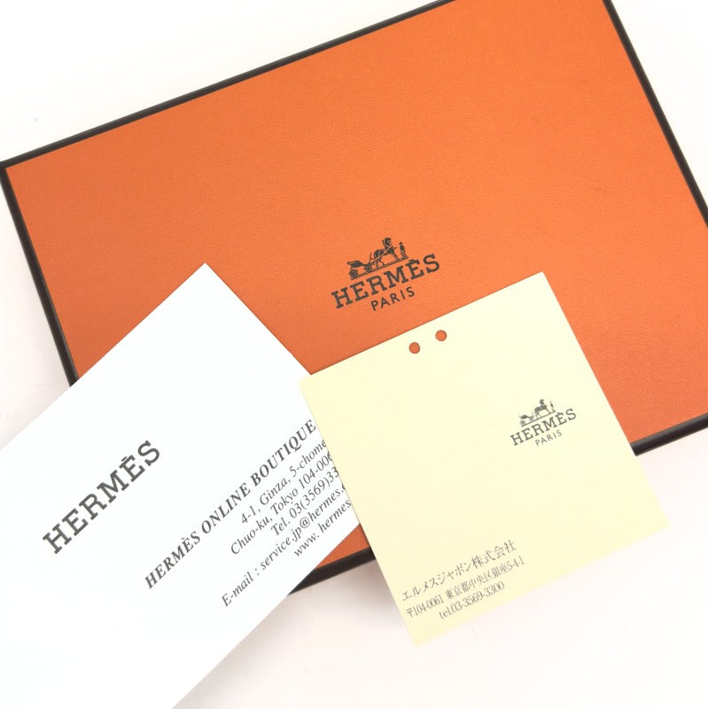 エルメス HERMES ベアンコンパクト ベアン コンパクト 財布 二つ折り財布 ミニ財布 ミニウォレット エプソン ノワール ブラック 黒 シルバー金具 ヴォーエプソン