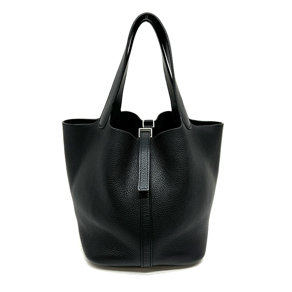 HERMES HERMES Picotin MM Picotin MM Picotin 22 Tote bag Toryon Clemence Noir Black Silver Metal fittings