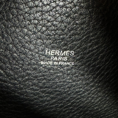 HERMES HERMES Picotin MM Picotin MM Picotin 22 Tote bag Toryon Clemence Noir Black Silver Metal fittings