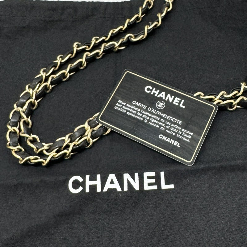 CHANEL CHANEL Matelass? Bag Shoulder Bag Lambskin Black Gold Hardware Chain Shoulder Bag S Flap W chain Single flap Double chainCoco Mark Turnlock