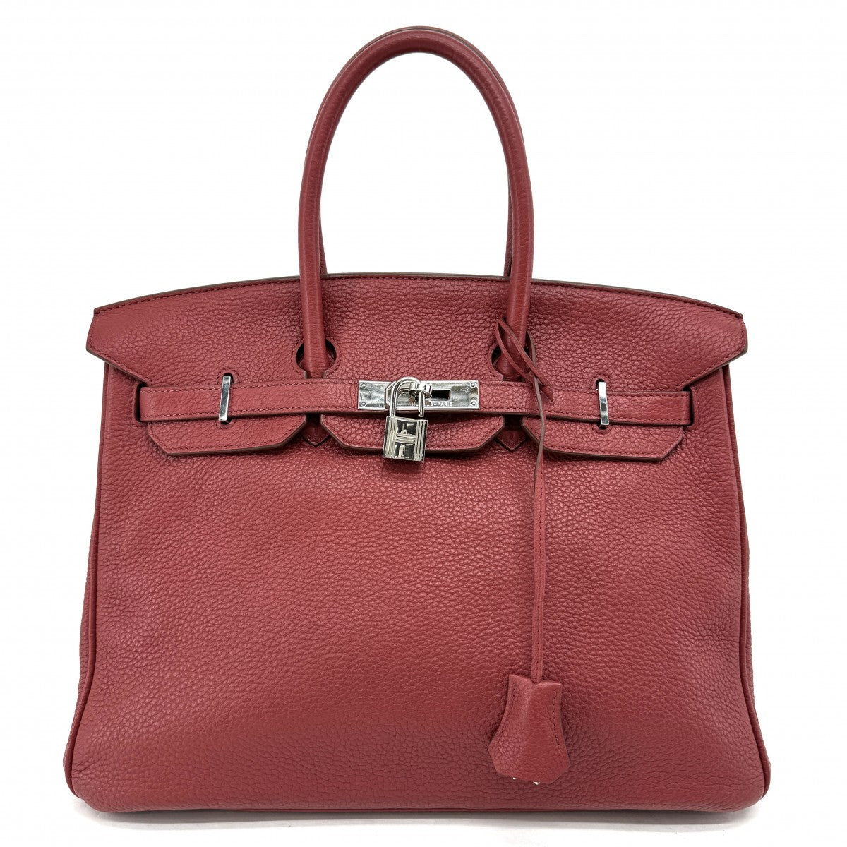 HERMES HERMES Birkin 35 Birkin 35 Tote bag Torillon Clemence Rouge Casack Red Red Silver Metal fittings