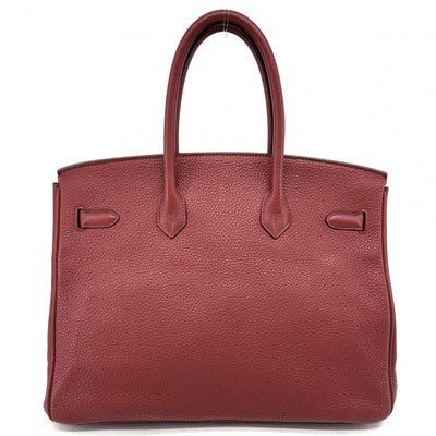 HERMES HERMES Birkin 35 Birkin 35 Tote bag Torillon Clemence Rouge Casack Red Red Silver Metal fittings