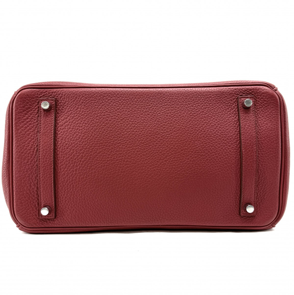 HERMES 爱马仕 Birkin 35 Birkin 35 手提袋Torillon Clemence Rouge Casack Casack红色银色金属配件