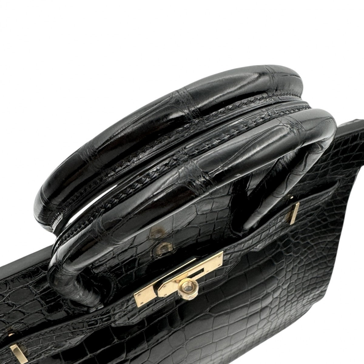 HERMES HERMES Birkin 35 Birkin 35 Bag, Tote Bag, Alligator, Crocodile, Noir, Black, Gold Fittings