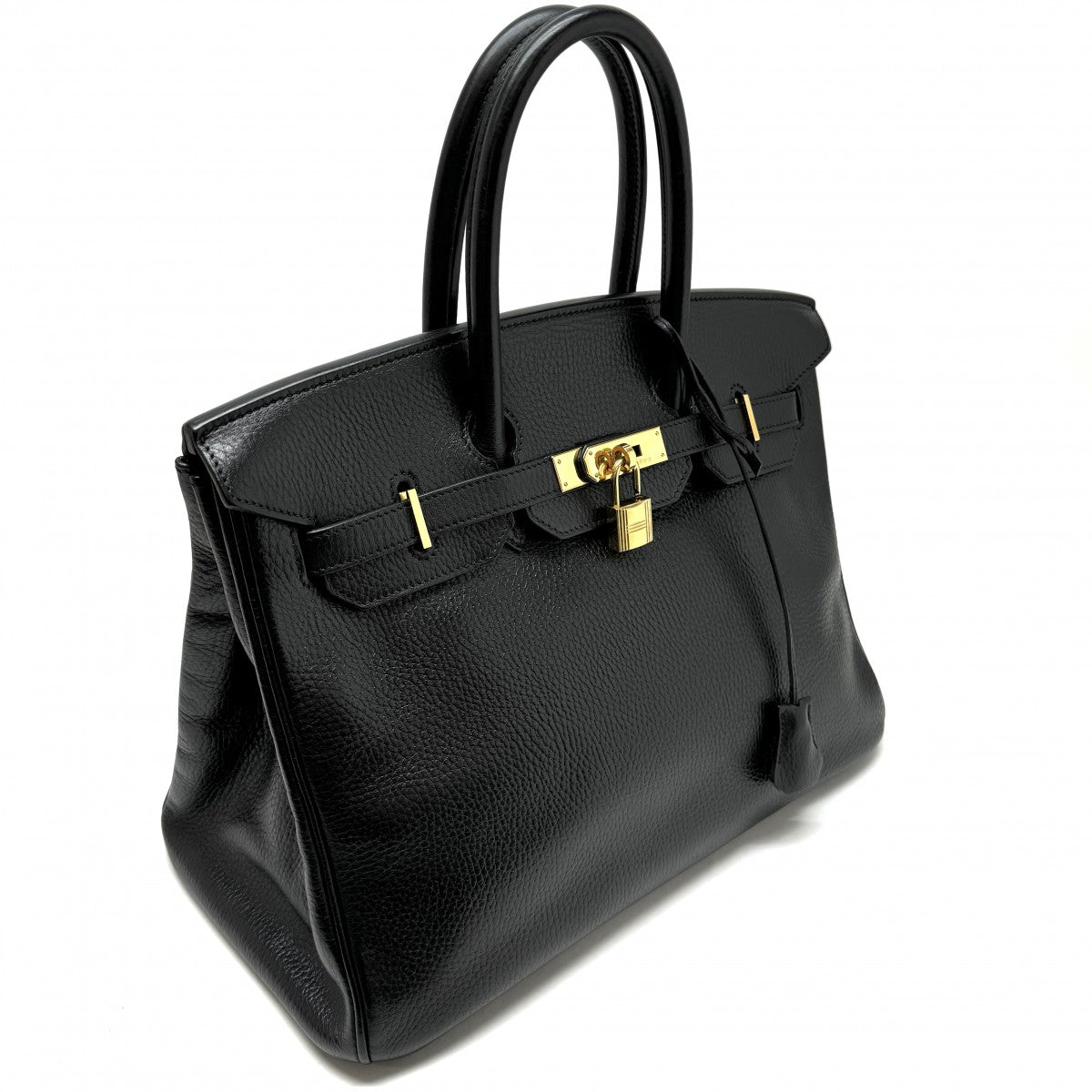 HERMES HERMES Birkin 35 Birkin 35 Bag, tote bag, Ardennes, noir, black, gold fittings