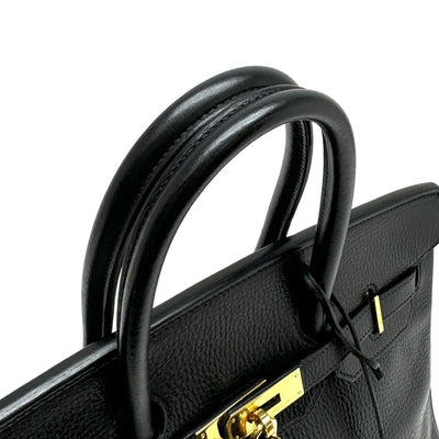 HERMES 헤르메스 Birkin 35 Birkin 35 가방, 토트 백, Ardennes, Noir, Black, Gold Fittings