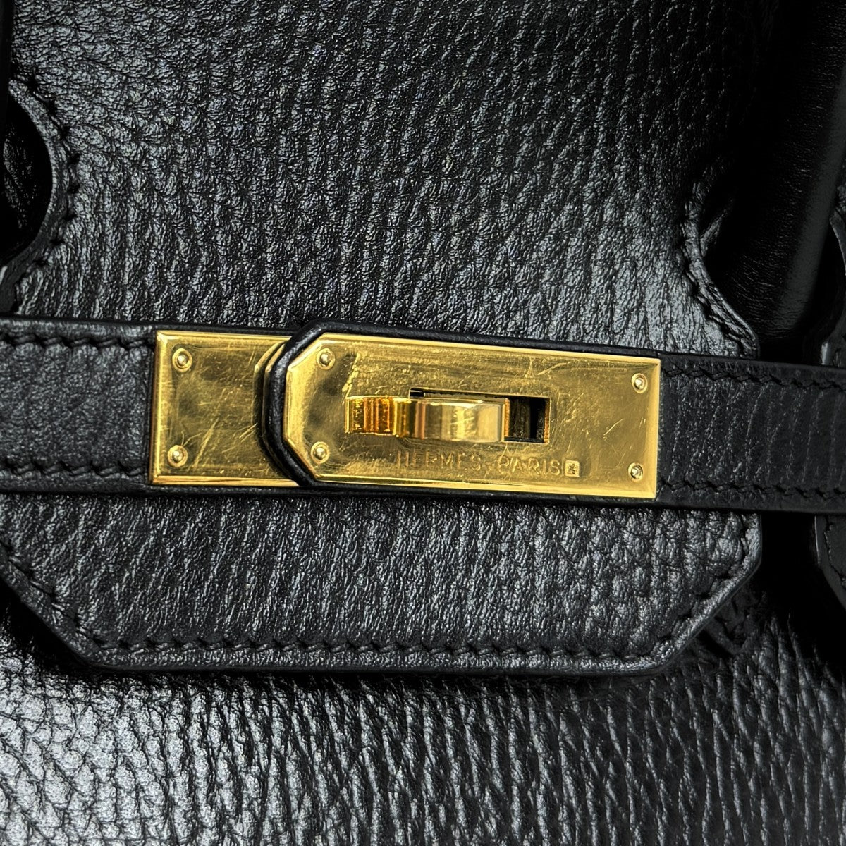 HERMES 헤르메스 Birkin 35 Birkin 35 가방, 토트 백, Ardennes, Noir, Black, Gold Fittings