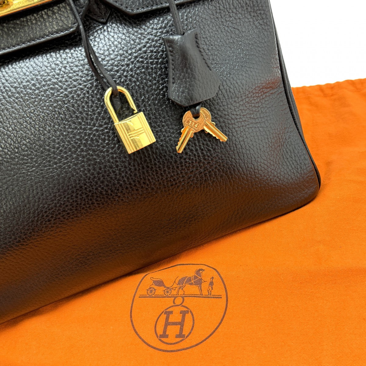 HERMES 爱马仕 Birkin 35 Birkin 35 包，手提袋，阿登，黑色，黑色，金色配件